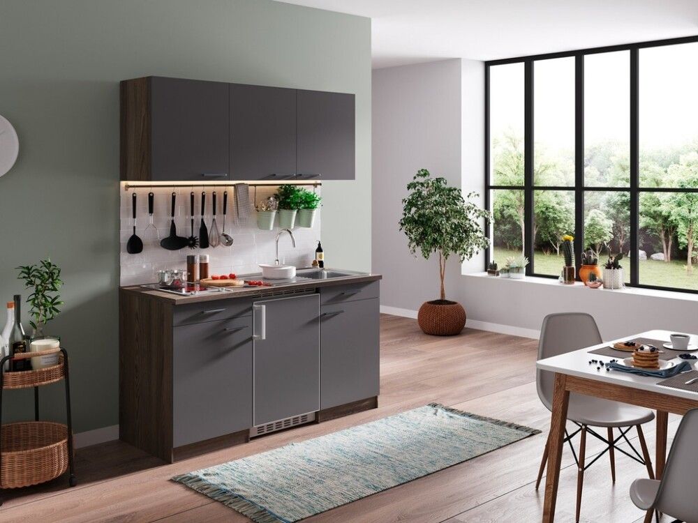 Eldhúsinnrétting 150 cm Respekta Oliver grá