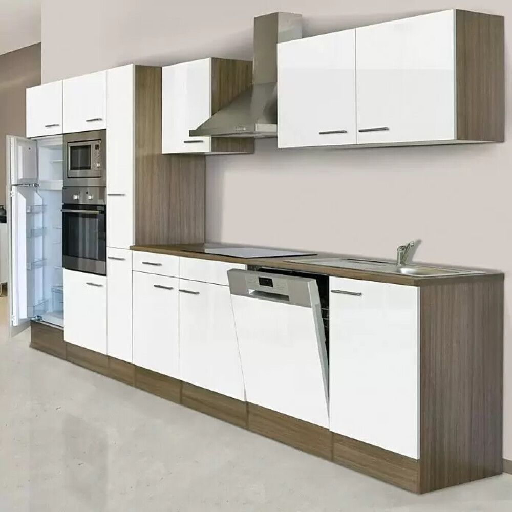 Eldhúsinnrétting 370 cm Respekta Oliver hvít