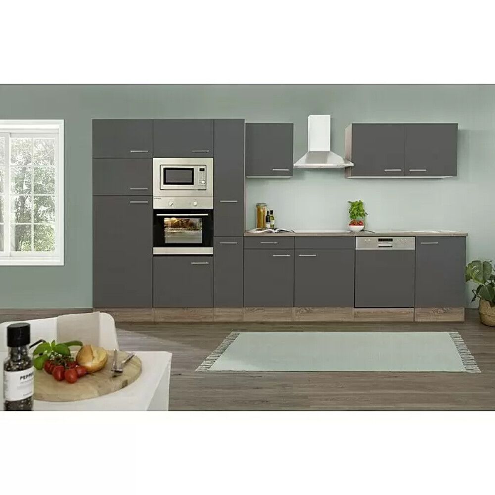 Eldhúsinnrétting 370 cm Respekta Oliver grá