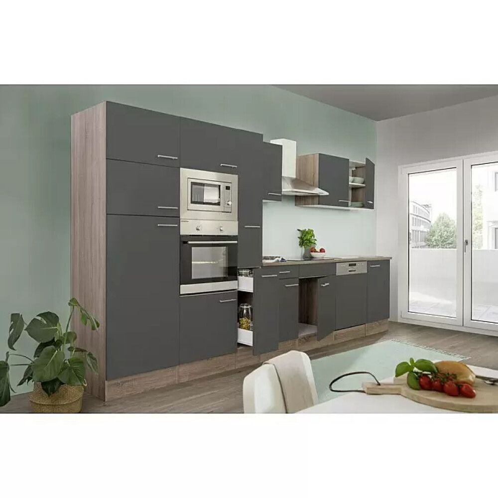 Eldhúsinnrétting 370 cm Respekta Oliver grá