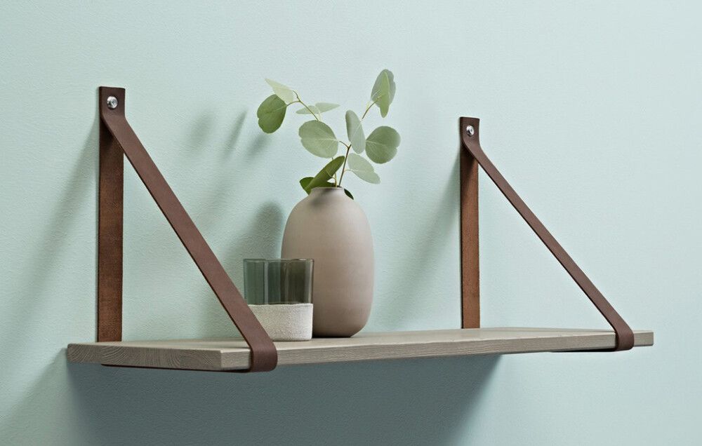 Veggfesting fyrir hillu 790x30x1,8mm Dolle Loop 2stk brún'