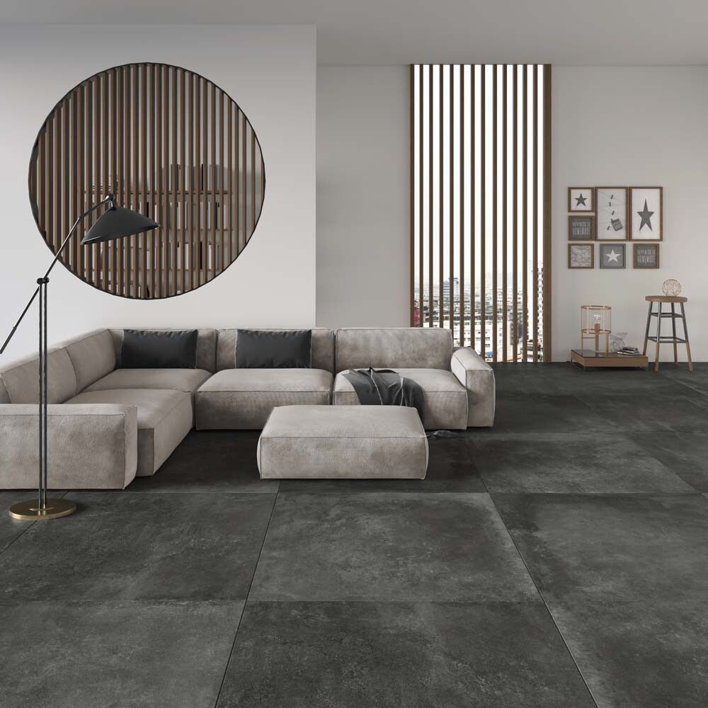 Gólf-/vegg flísar Antibes Darkgrey 60x60 cm 1,44m2/krt