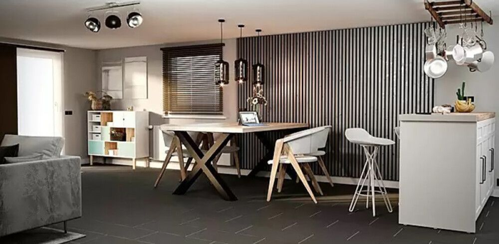 Gólf-/vegg flísar Ambiente svört 30x60 cm 1,08 m2