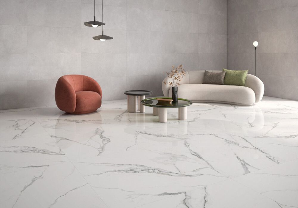 Gólf- & Vegg flísar Uyuni 60x60cm 1,44m² hvítar