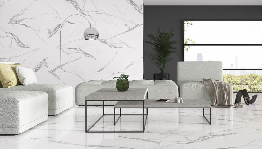 Gólf- & Vegg flísar Uyuni 60x120cm 1,44m² hvítar