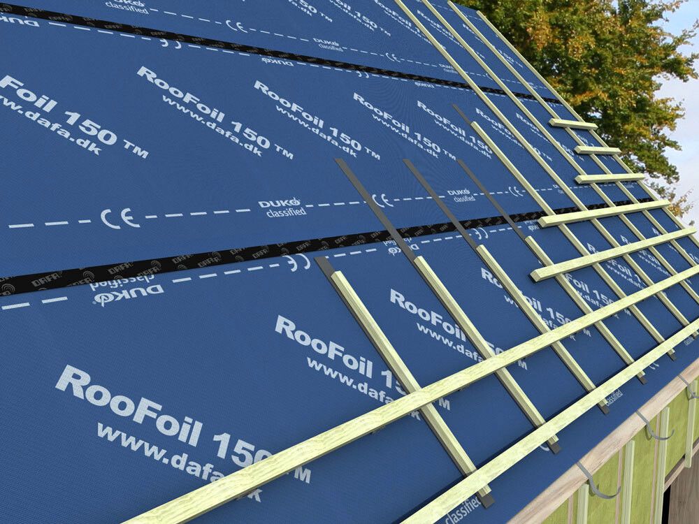 Þakundirlag RooFoil 150 Dafa 50x1,5m
