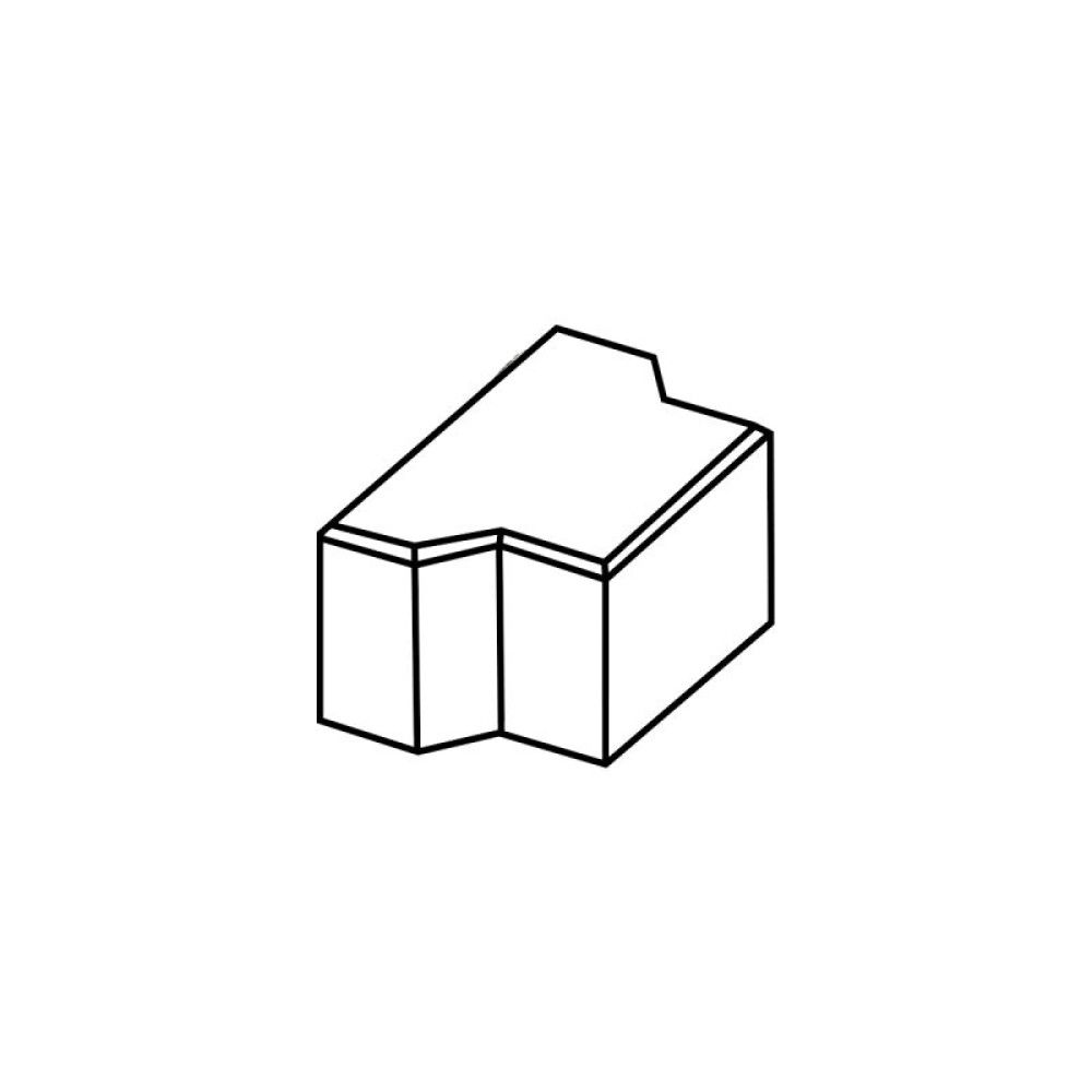 I-steinn hálfur 6cm IBF Grár