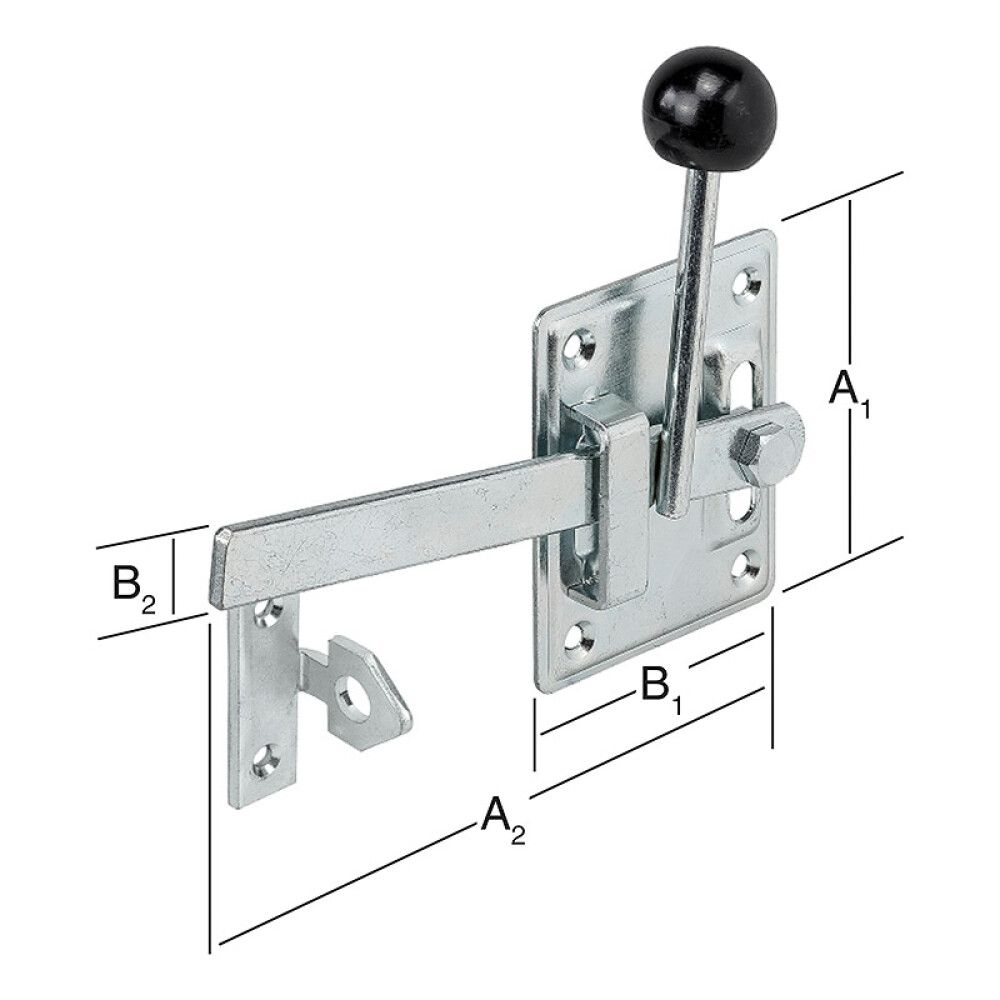 Renniloka 100x165mm Vormann galv.