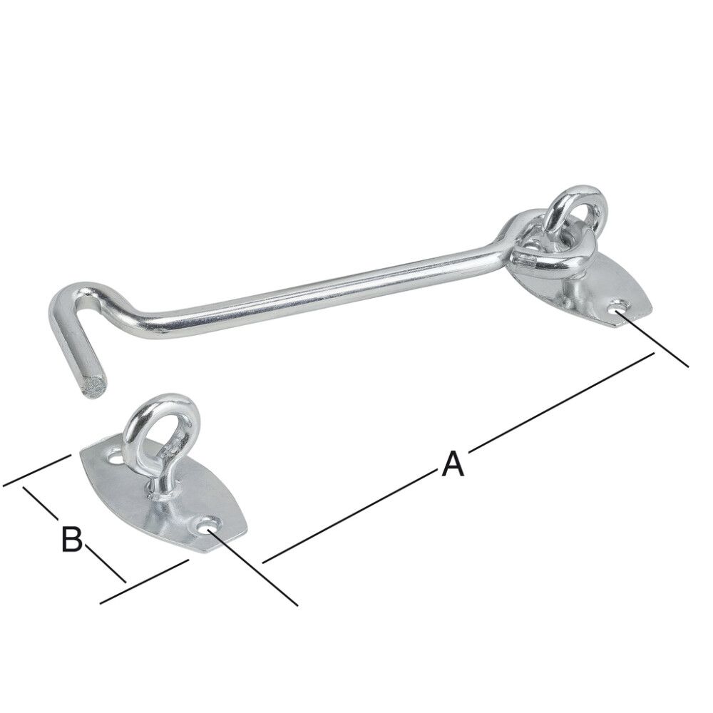 Stormkrókur með auga 200mm Vormann galv.