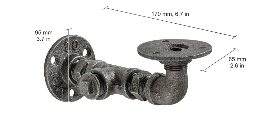 Hilluberi 170x60x95 mm 1 stk Dolle pottjárn