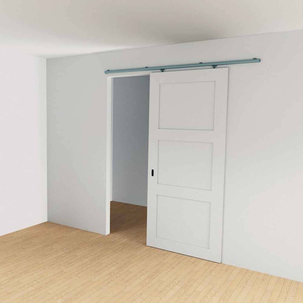 Rennihurðabraut gul sería 1,55m hámark 40kg 71-90cm hurð