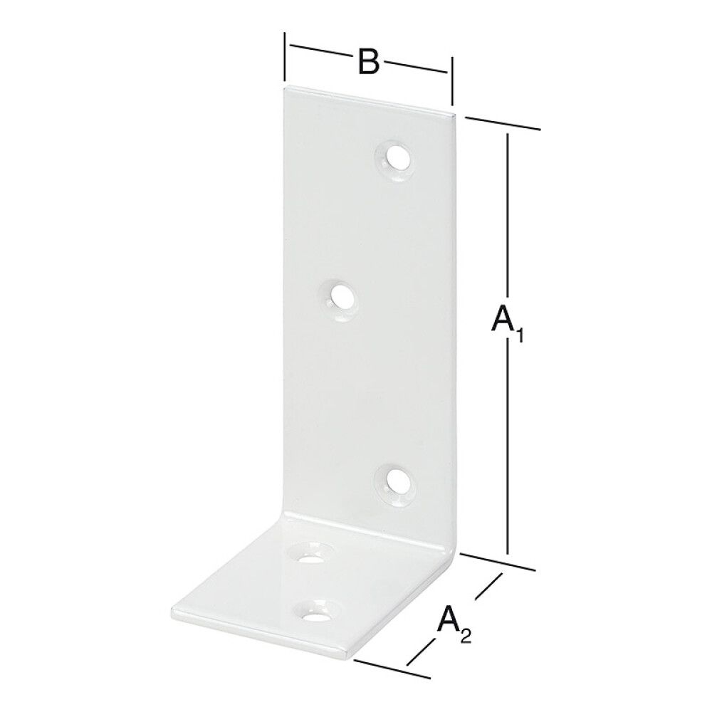 Vinkill 180/120x40mm Vormann hvítur stál