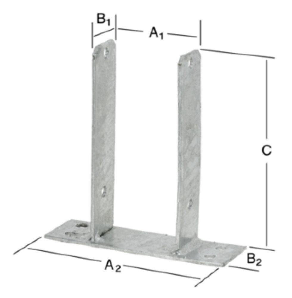 Stauraskór 91/180x50/60x200mm Vormann galv.