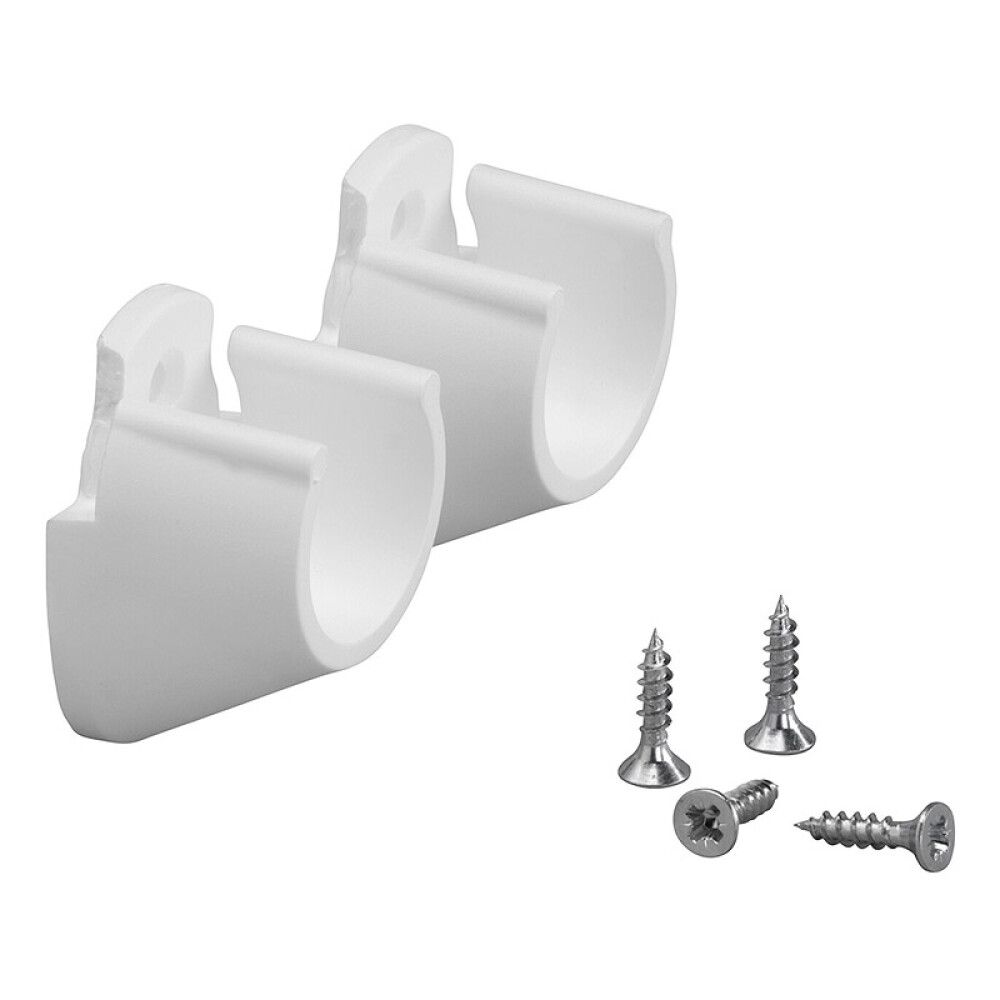 Endafesting fyrir Elfa fataslá hvít 2stk