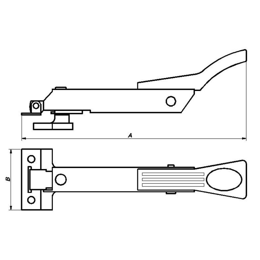 Stormjárn 190 mm PN ryðfrítt A4 svart