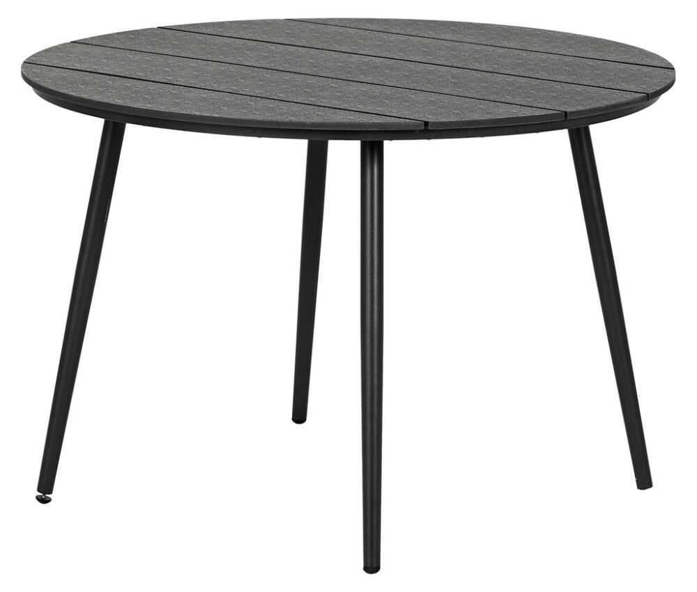 Garðborð Bordeaux Ø110cm Sunfun svart