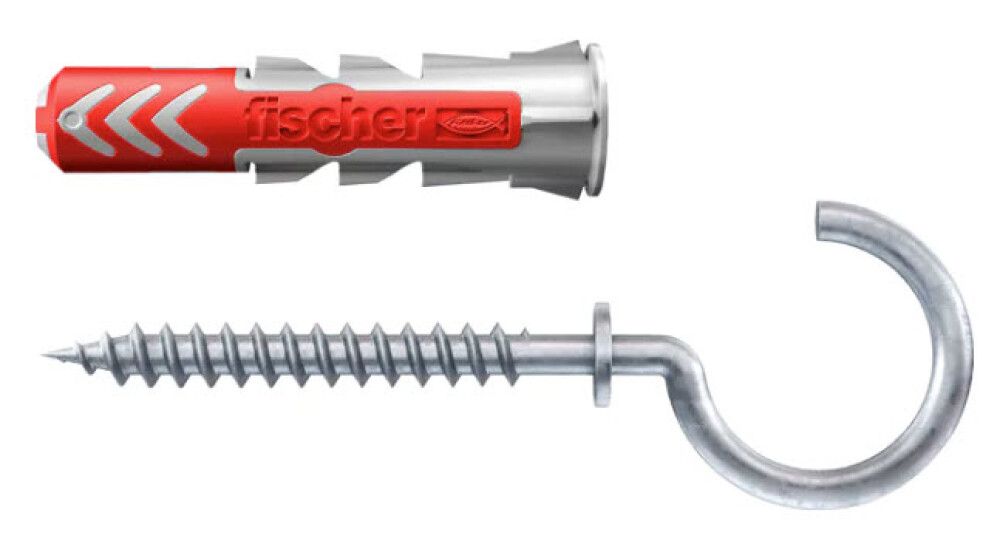 Múrtappi 6x30mm Fischer Duopower 6stk með krók