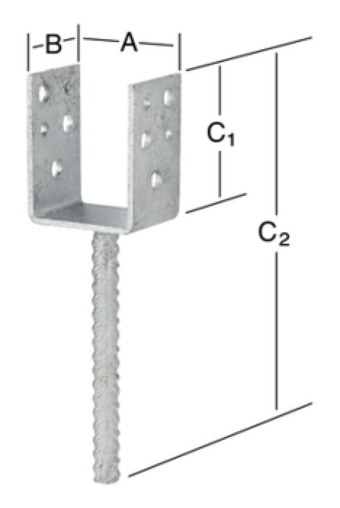 Bjálkaskór 45x50x80mm Vormann heitgalv.