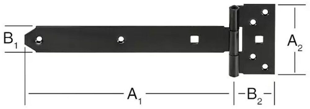 Löm T 200x33mm Vormann svört