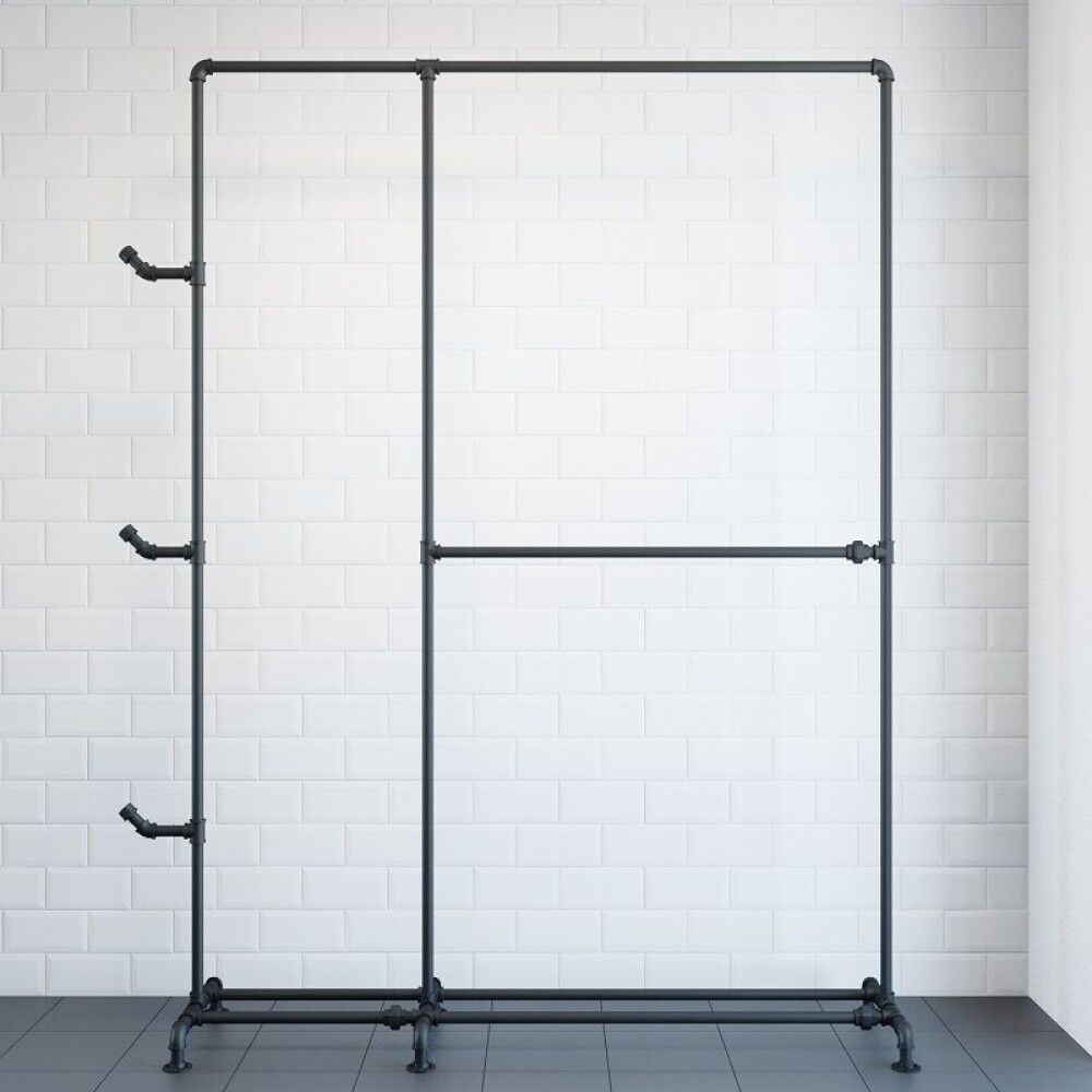 Fatahengi B, svart matt 152x42x212cm