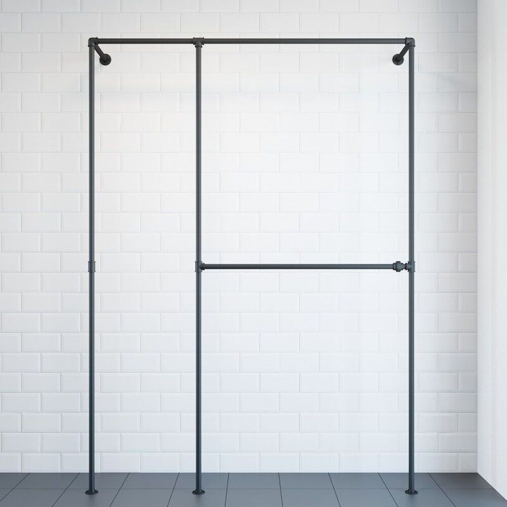 Fatahengi A svart matt 152x32x212cm