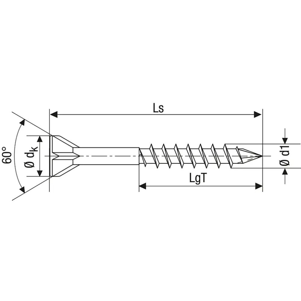 Tréskrúfur TX10 Ø3,5x55 mm 250 stk Spax Wirox