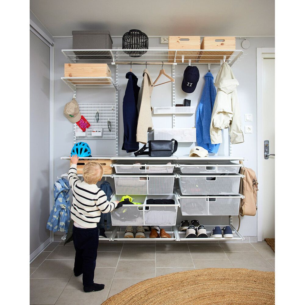 Uppistöð fyrir hilluvinkla 1532mm Elfa hvít