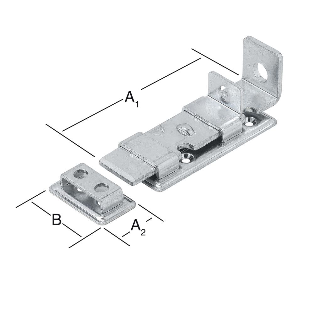 Renniloka læsanleg 120x48mm Vormann galv.