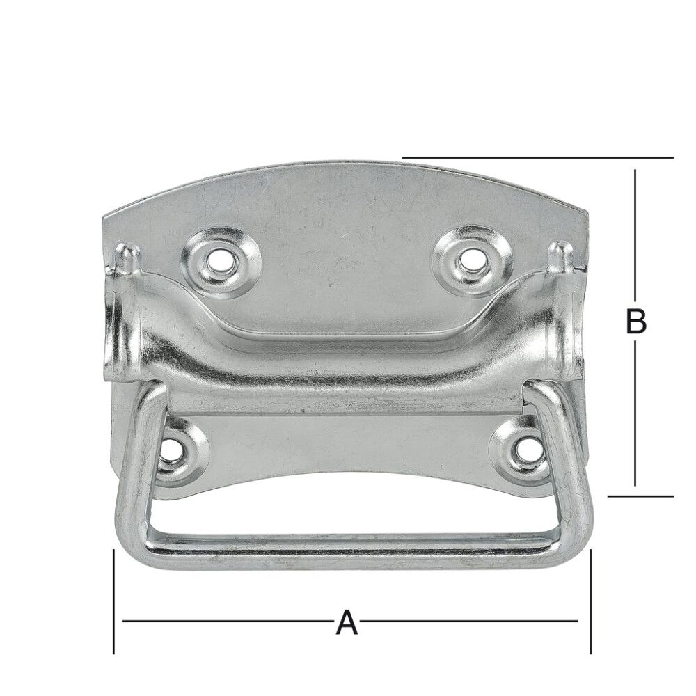 Kassahalda 100x80mm Vormann galv.