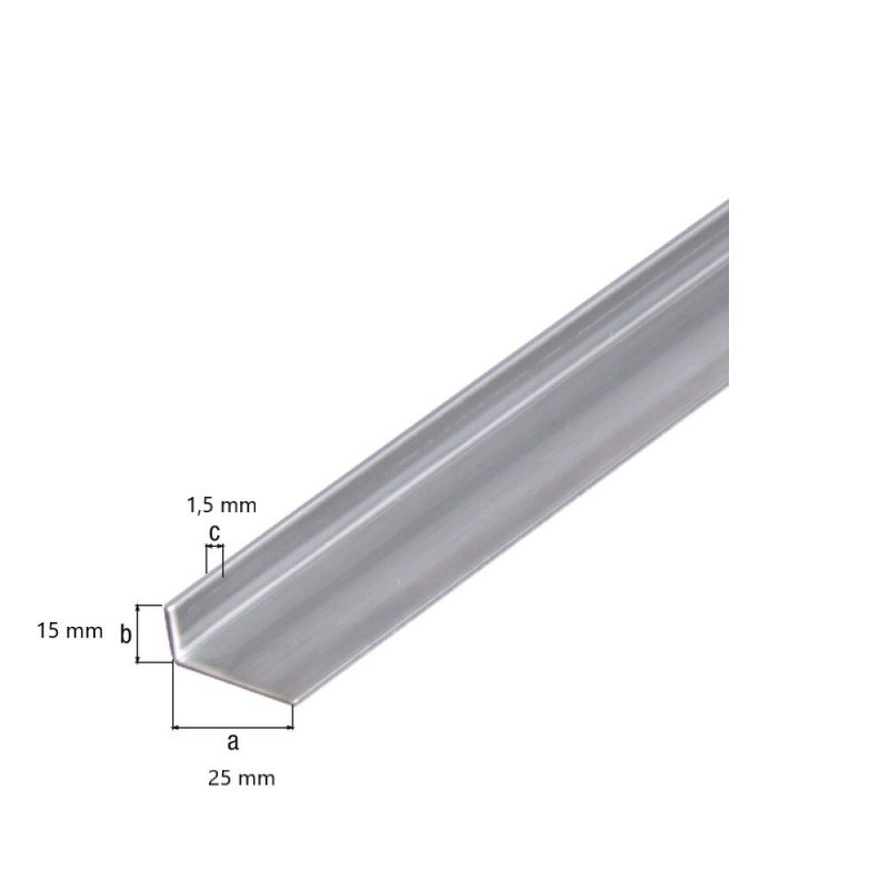Vinkill ryðfrítt stál 25x15x1,5 mm 1 m