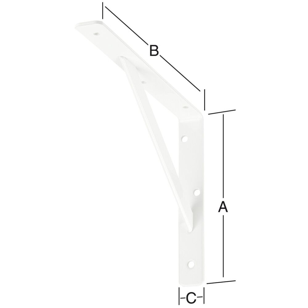 Hilluberi 500x330x30mm Vormann Stabilit hvítur
