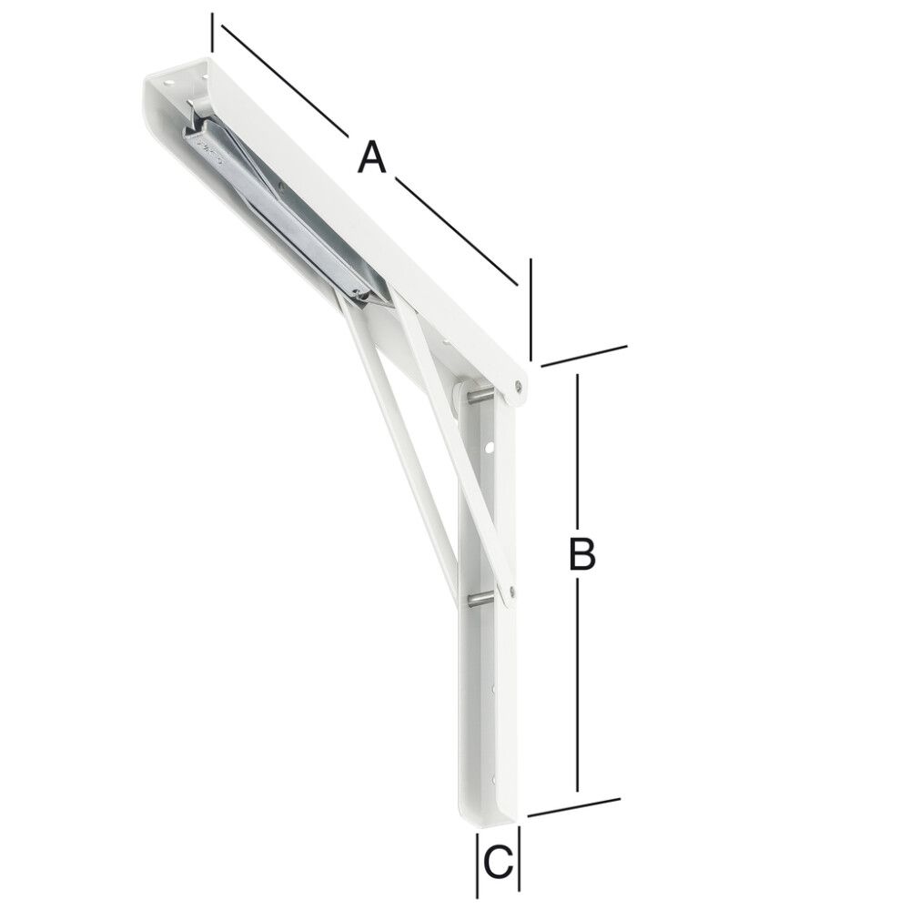 Hilluberi samanbrjótanlegur 300x200mm Vormann hvítur