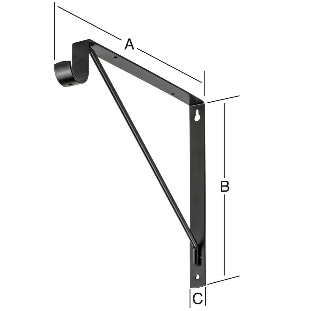 Hilluberi 260x300mm Vormann svartur