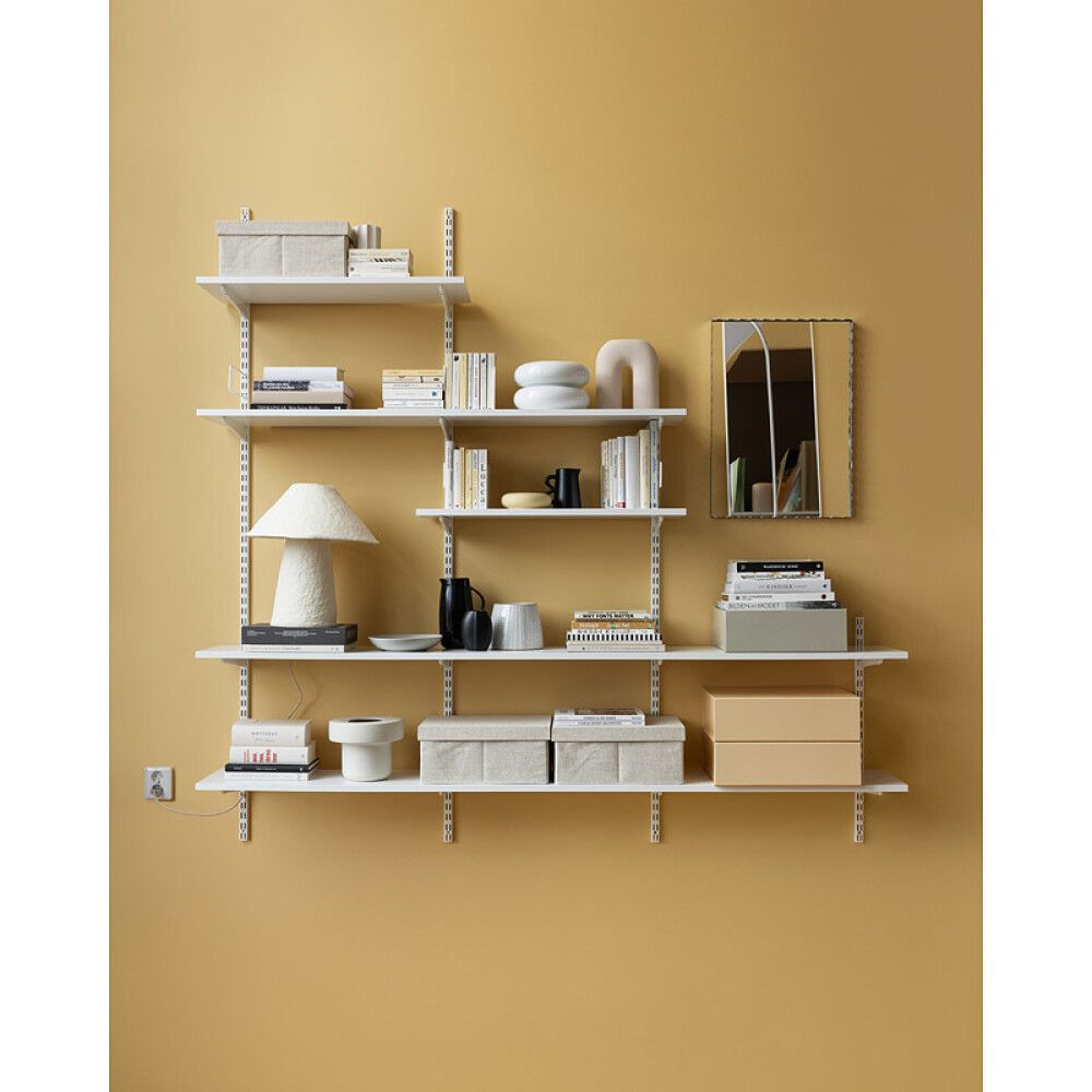 Hillu samtenging Elfa 6stk hvít