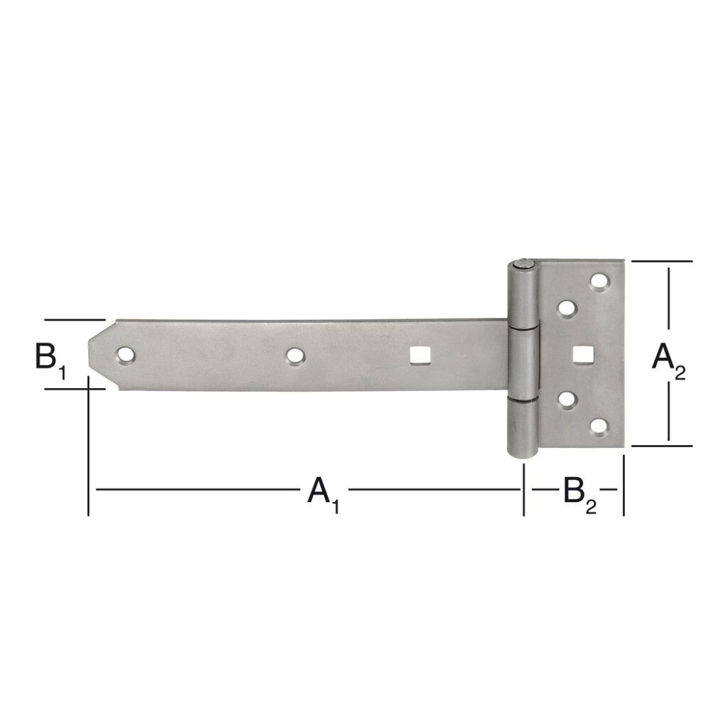Löm T 200x33mm Vormann ryðfrí.