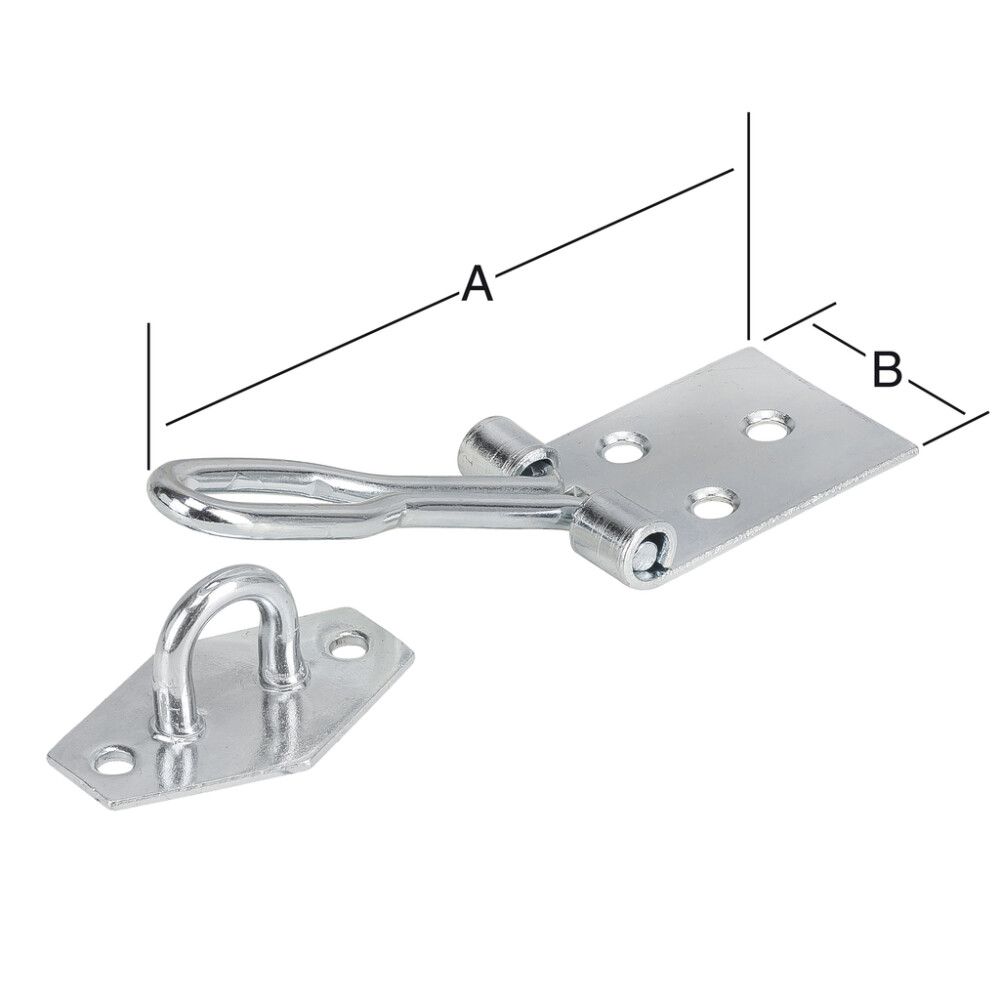 Hespa 120x34mm Vormann galv.
