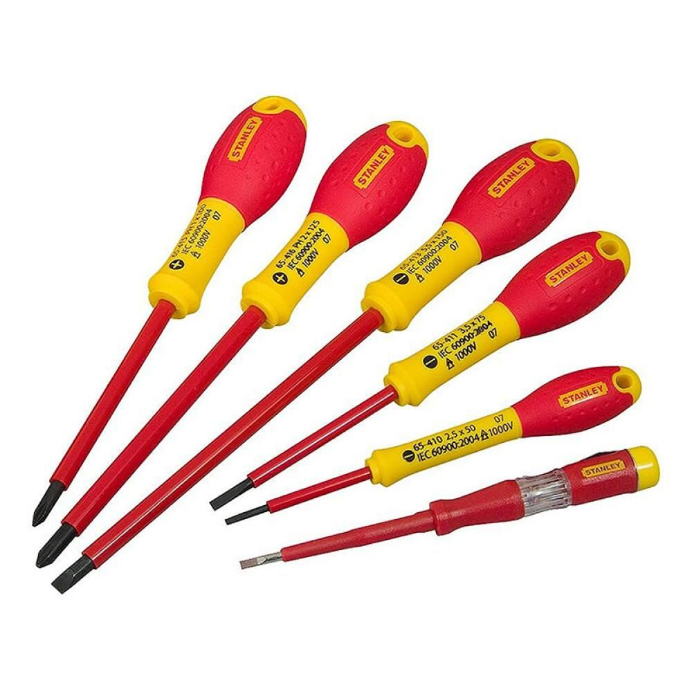 Skrúfjárnasett VDE 6stk Stanley FatMax