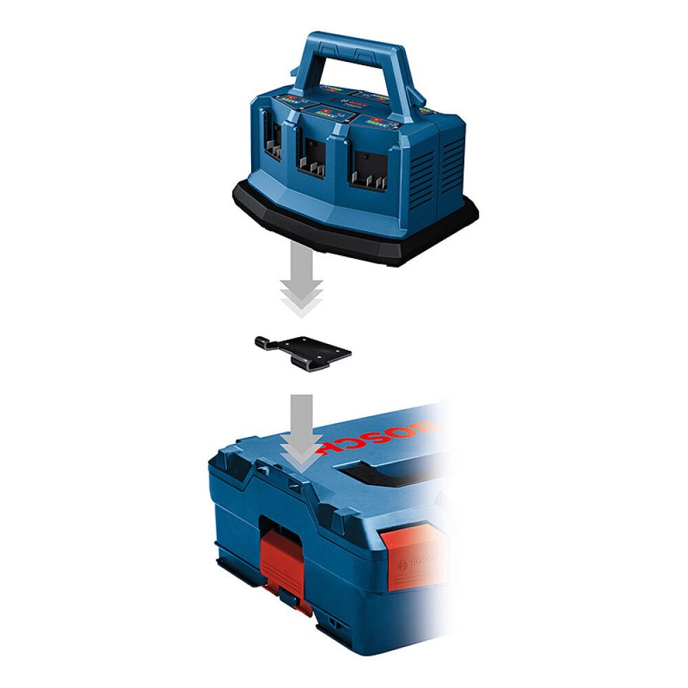 Hleðslutæki fyrir 6 rafhlöður Bosch GAL18V6