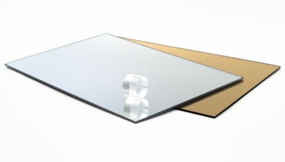 Plastplata spegill 1000x750x3 mm Rias