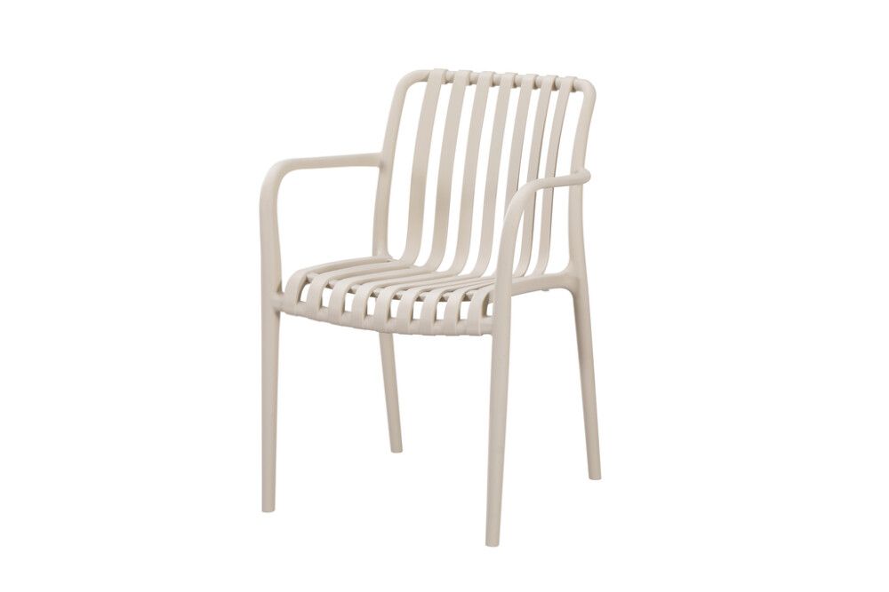 Garðstóll Lea plast Sunfun beis