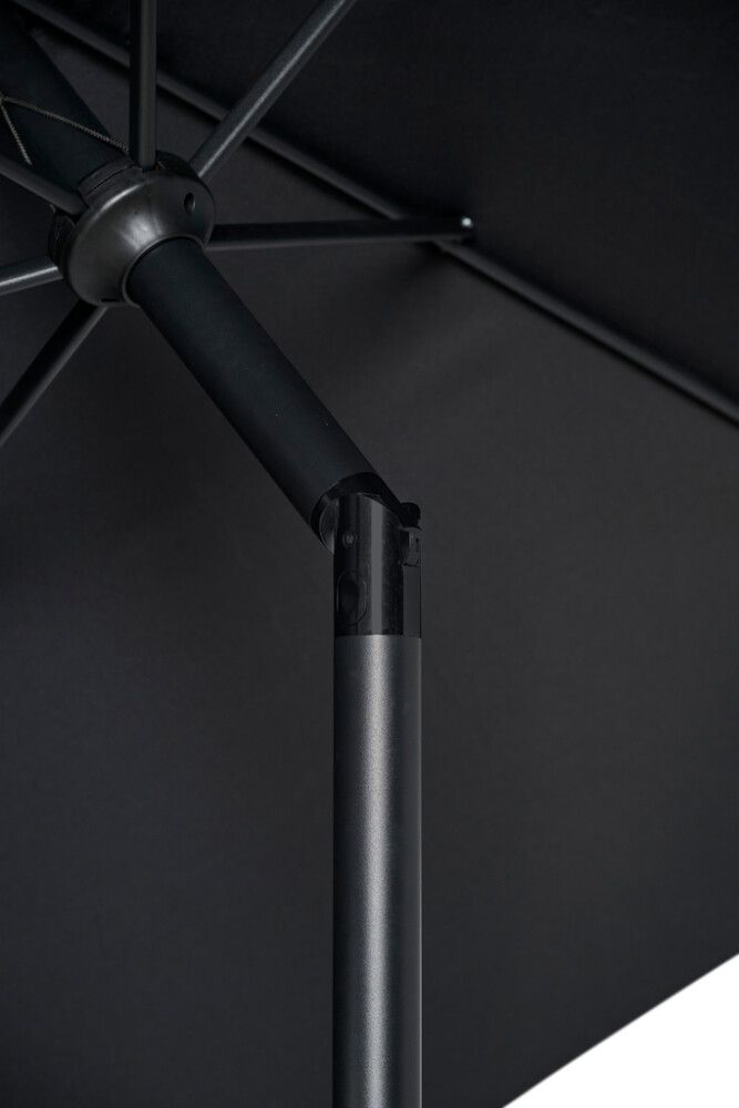 Sólhlíf Eva með sveif og halla Ø300cm Sunfun svört