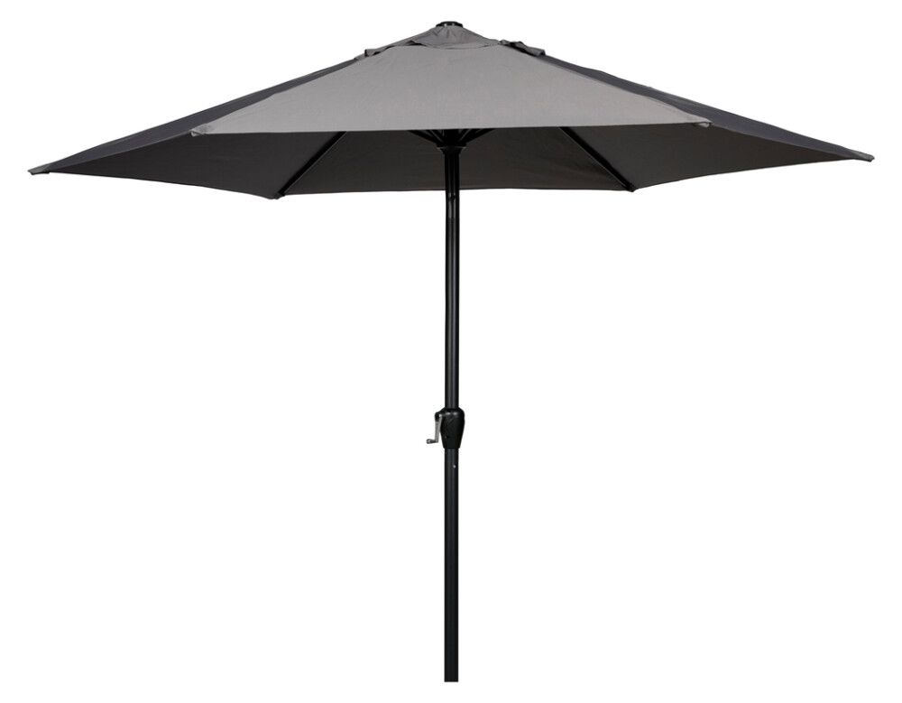 Sólhlíf Eva með sveif og halla Ø300cm Sunfun svört/grá