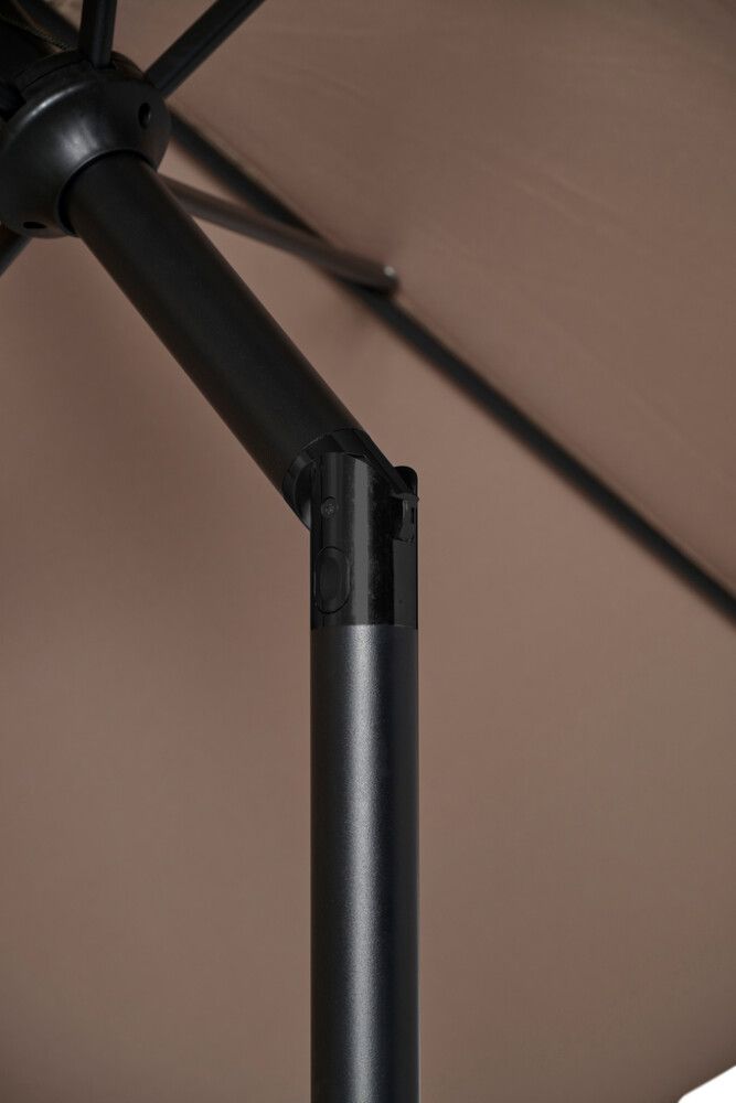 Sólhlíf Eva með sveif og halla Ø300cm Sunfun svört/taupe