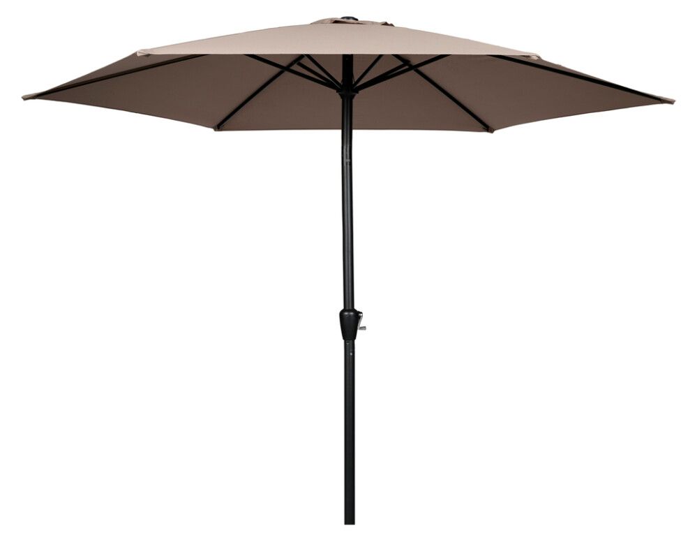 Sólhlíf Eva með sveif og halla Ø300cm Sunfun svört/taupe