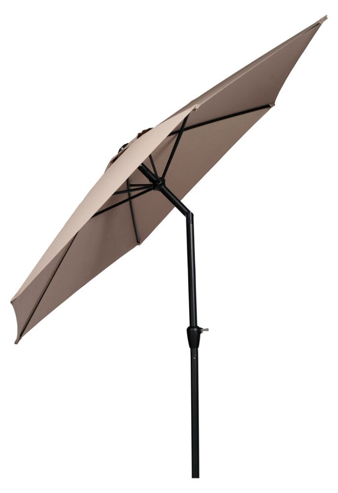 Sólhlíf Eva með sveif og halla Ø300cm Sunfun svört/taupe