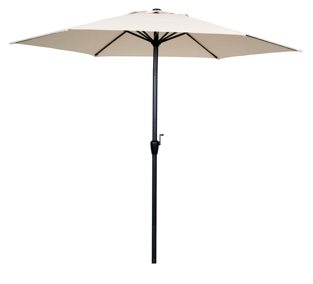 Sólhlíf Eva með sveif og halla Ø300cm Sunfun svört/ljósgrá