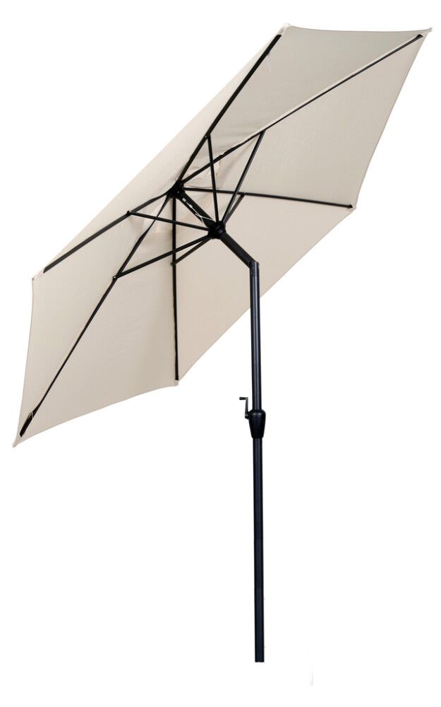 Sólhlíf Eva með sveif og halla Ø300cm Sunfun svört/ljósgrá