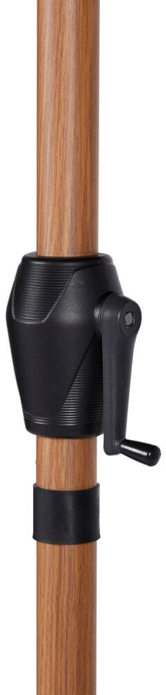 Sólhlíf Eva með sveif og halla Ø300cm Sunfun tekk/svört