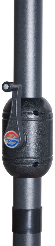 Sólhlíf með sveif Ø400cm Sunfun svört