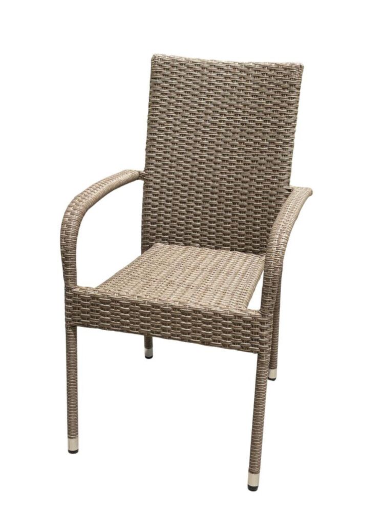 Garðstóll Sunfun Anna polyrattan tekk